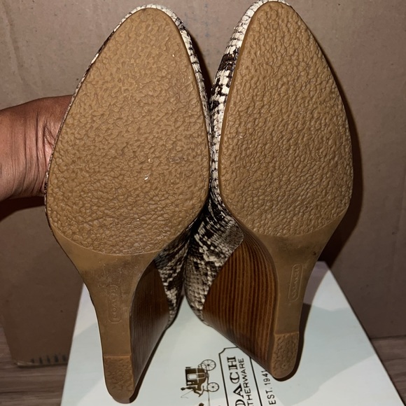 Coach Loise Printed Python Wedge - Picture 6 of 7